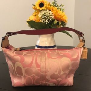Small pink Coach bag